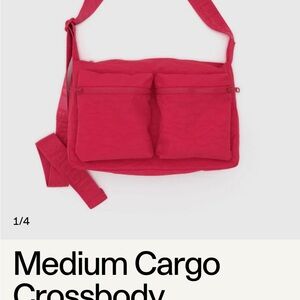 BAGGU Medium cargo crossbody red candy apple NWT